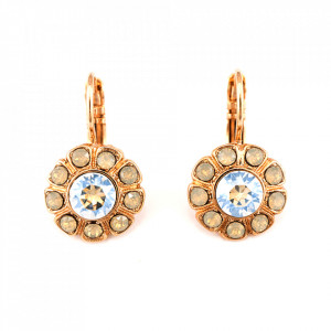 Cercei placati cu Aur roz de 24K, cu cristale originale, Forever | 1131-391100RG6