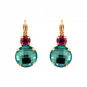 Cercei placati cu Aur roz de 24K, cu cristale originale, Memories of Montmartre | 1037A-1146RG6