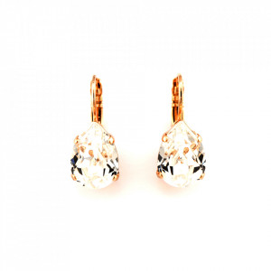 Cercei placati cu Aur roz de 24K, cu cristale originale, On a Clear Day | 1032/1-001RG6