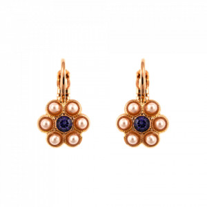 Cercei placati cu Aur roz de 24K, cu cristale originale, Take my Breath Away | 1173/70-138277RG6