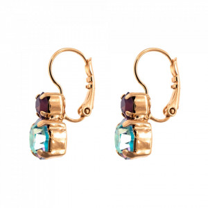 Cercei placati cu Aur roz de 24K, cu cristale Swarovski, Bohemian Rhapsody | 1190-1107RG6-Mov-5752
