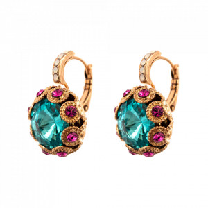 Cercei placati cu Aur roz de 24K, cu cristale Swarovski, Memories of Montmartre | 1386-1146RG6