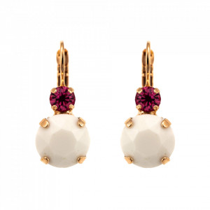 Cercei placati cu Aur roz de 24K, cu cristale Swarovski, Memories of Montmartre | 1037-1146RG6