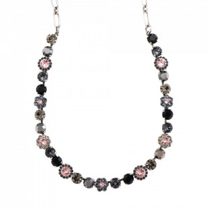 Colier placat cu Argint 925, cu cristale originale, Black Diamond | 3173/4-1073SP