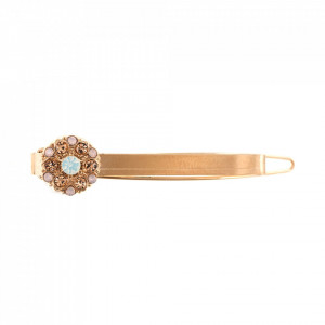 Agrafa de par placata cu Aur roz de 24K, cu cristale Swarovski, Tiara Day | 9010-2333RG-Multicolor-6183