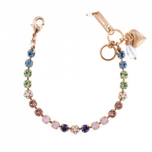 Bratara placata cu Aur roz de 24K, cu cristale originale, California Dreaming | 4008-1067RG