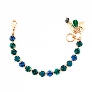 Bratara placata cu Aur roz de 24K, cu cristale originale, Julia | 4252-3322RG