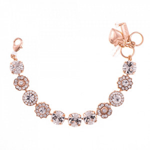 Bratara placata cu Aur roz de 24K, cu cristale originale, On a Clear Day | 4084-001001RG