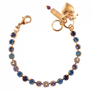 Bratara placata cu Aur roz de 24K, cu cristale Swarovski, La Dolce Vita | 4008-1010RG