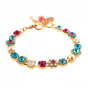 Bratara placata cu Aur roz de 24K, cu cristale Swarovski, Memories of Montmartre | 4173/3-1146RG