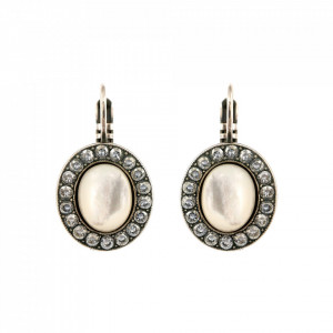 Cercei placati cu Argint 925, cu cristale Swarovski, Forever | 1130-1049SP6-Transparent-1993