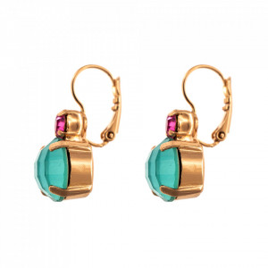 Cercei placati cu Aur roz de 24K, cu cristale originale, Memories of Montmartre | 1037A-1146RG6