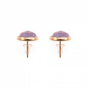 Cercei placati cu Aur roz de 24K, cu cristale Swarovski, Purple Rain | 1110-M82RG2-Mov-2173