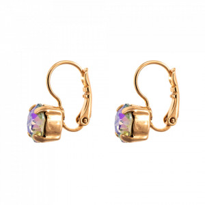 Cercei placati cu Aur roz de 24K, cu cristale Swarovski, Bohemian Rhapsody | 1440-200RG6-Mov, Multicolor-8923