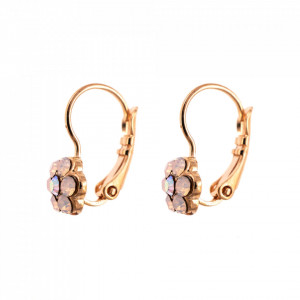 Cercei placati cu Aur roz de 24K, cu cristale Swarovski, Elizabeth | 1166/1-395RG6-Roz-5733
