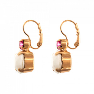 Cercei placati cu Aur roz de 24K, cu cristale Swarovski, Memories of Montmartre | 1037-1146RG6