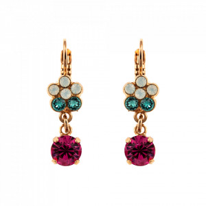 Cercei placati cu Aur roz de 24K, cu cristale Swarovski, Memories of Montmartre | 1152/3-1146RG6
