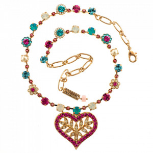 Colier placat cu Aur roz de 24K, cu cristale Swarovski, Memories of Montmartre | 3173/3-1146RG
