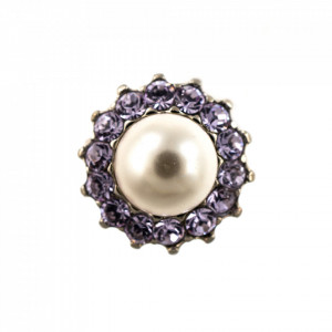 Inel placat cu rodiu, cu cristale Swarovski, Romance | 7023-139-10RO-Multicolor-7433