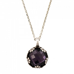 Pandantiv cu lant placat cu Argint 925, cu cristale Swarovski, Bohemian Rhapsody | 5323/2-204ASP-Mov-6883