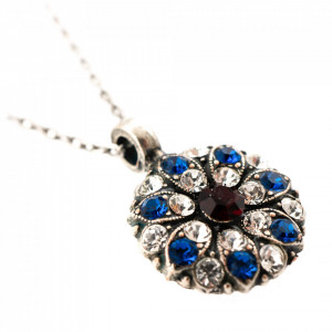 Pandantiv cu lant placat cu Argint 925, cu cristale Swarovski, Guardian Angel | 5212-818-1SP-Multicolor-7313