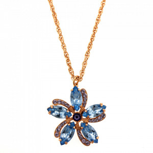 Pandantiv placat cu Aur roz de 24K, cu cristale originale, La Dolce Vita | 5224-1010RG
