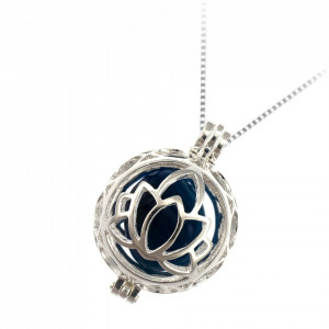 Set Pandantiv placat cu argint - Chakra - Harmony & Balance si 7 pietre semipretioase interschimbabile-Argintiu-8213