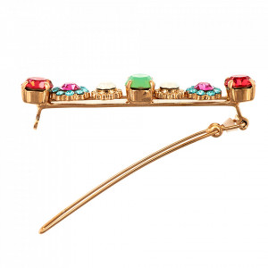 Agrafa de par placata cu Aur roz de 24K, cu cristale Swarovski, Memories of Montmartre | 9519-1146RG
