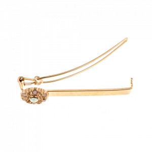 Agrafa de par placata cu Aur roz de 24K, cu cristale Swarovski, Tiara Day | 9010-2333RG-Multicolor-6534