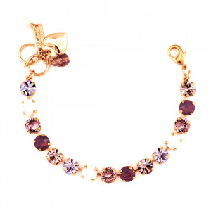 Bratara placata cu Aur roz de 24K, cu cristale originale, Elizabeth | 4252-1022RG