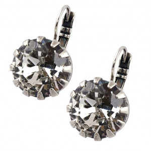 Cercei placati cu Argint 925, cu cristale Swarovski, On a Clear Day | 1133/1-001SP6-Transparent-2224