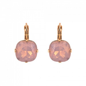Cercei placati cu Aur roz de 24K, cu cristale Swarovski, Elizabeth | 1326/4-395RG6-Roz-5434