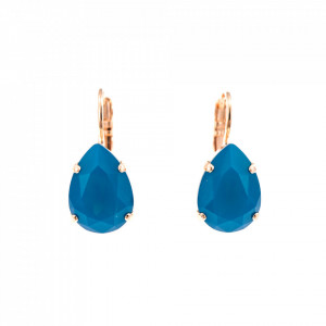 Cercei placati cu Aur roz de 24K, cu cristale originale, Julia | 1032/1-394RG6