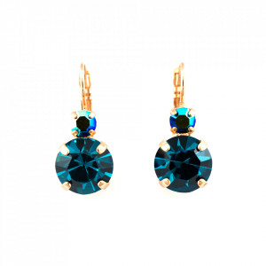 Cercei placati cu Aur roz de 24K, cu cristale originale, Julia | 1037-3322RG6