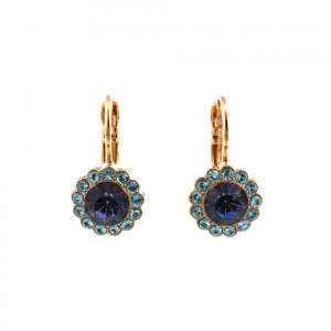 Cercei placati cu Aur roz de 24K, cu cristale Swarovski, Cotton Candy - The Sweet Life | 1133-144RG6-Multicolor-2024