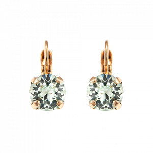 Cercei placati cu Aur roz de 24K, cu cristale Swarovski, Earl Grey | 1440-361RG6-Gri-9064