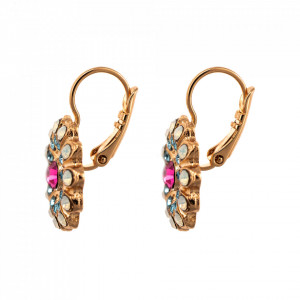 Cercei placati cu Aur roz de 24K, cu cristale Swarovski, Memories of Montmartre | 1423/3-1146RG6