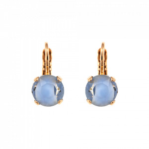Cercei placati cu Aur roz de 24K, cu cristale Swarovski, Nightfall | 1440-129RG6-Albastru-8904