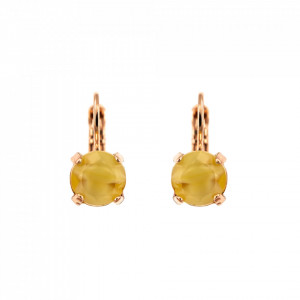 Cercei placati cu Aur roz de 24K, cu cristale Swarovski, Yellow Brick Road | 1440-84RRG6-Galben-5984