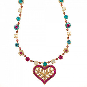 Colier placat cu Aur roz de 24K, cu cristale Swarovski, Memories of Montmartre | 3173/3-1146RG