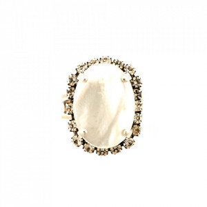 Inel placat cu Argint 925, cu cristale Swarovski, Forever | 7090/1-1049SP-Transparent-8064