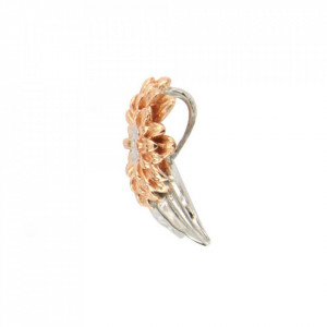 Pandantiv cu lant Argint 925 Rose Gold Blossom Cherry Flower-Multicolor-614