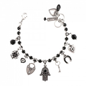 Bratara placata cu Argint 925, cu cristale Swarovski, Check Mate | 4036/1-280-1SP-Multicolor-1045
