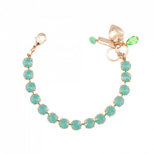 Bratara placata cu Aur roz de 24K, cu cristale originale, Fern | 4252-390390RG