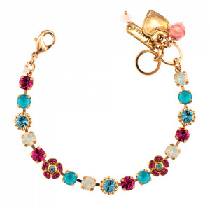 Bratara placata cu Aur roz de 24K, cu cristale Swarovski, Memories of Montmartre | 4504-1146RG