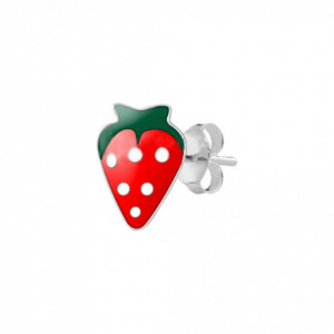 Cercei Argint 925 pentru copii, Fresh Strawberry-Rosu-8365