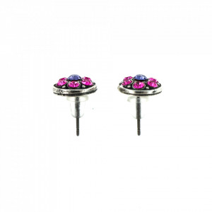 Cercei placati cu Argint 925, cu cristale Swarovski, Flower Power | 1044/1-803SP2-Multicolor-1785