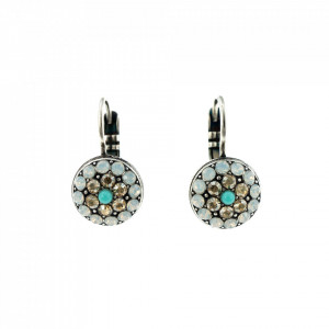 Cercei placati cu Argint 925, cu cristale originale, Sapphire Sky | 1416-807SP6