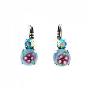 Cercei placati cu Argint 925, cu cristale originale, Spring Flowers | 1062-202AB1SP6