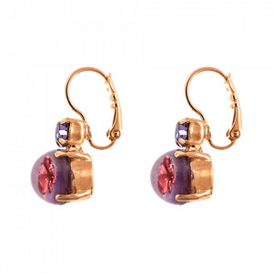 Cercei placati cu Aur roz de 24K, cu cristale Swarovski, Bohemian Rhapsody | 1062-204RG6-Mov-1955